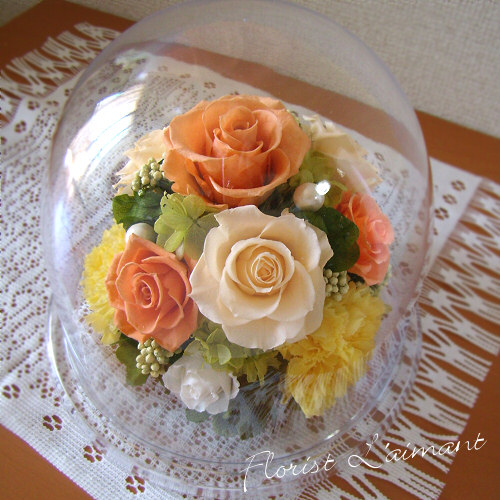 傘寿祝いのプレゼントにおすすめの黄色のバラ グレイス（オレンジ）