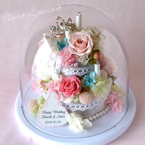 真珠婚式結婚記念日30周年両親へサプライズのプレゼントルミケーキ(ピンク)サブ画像3